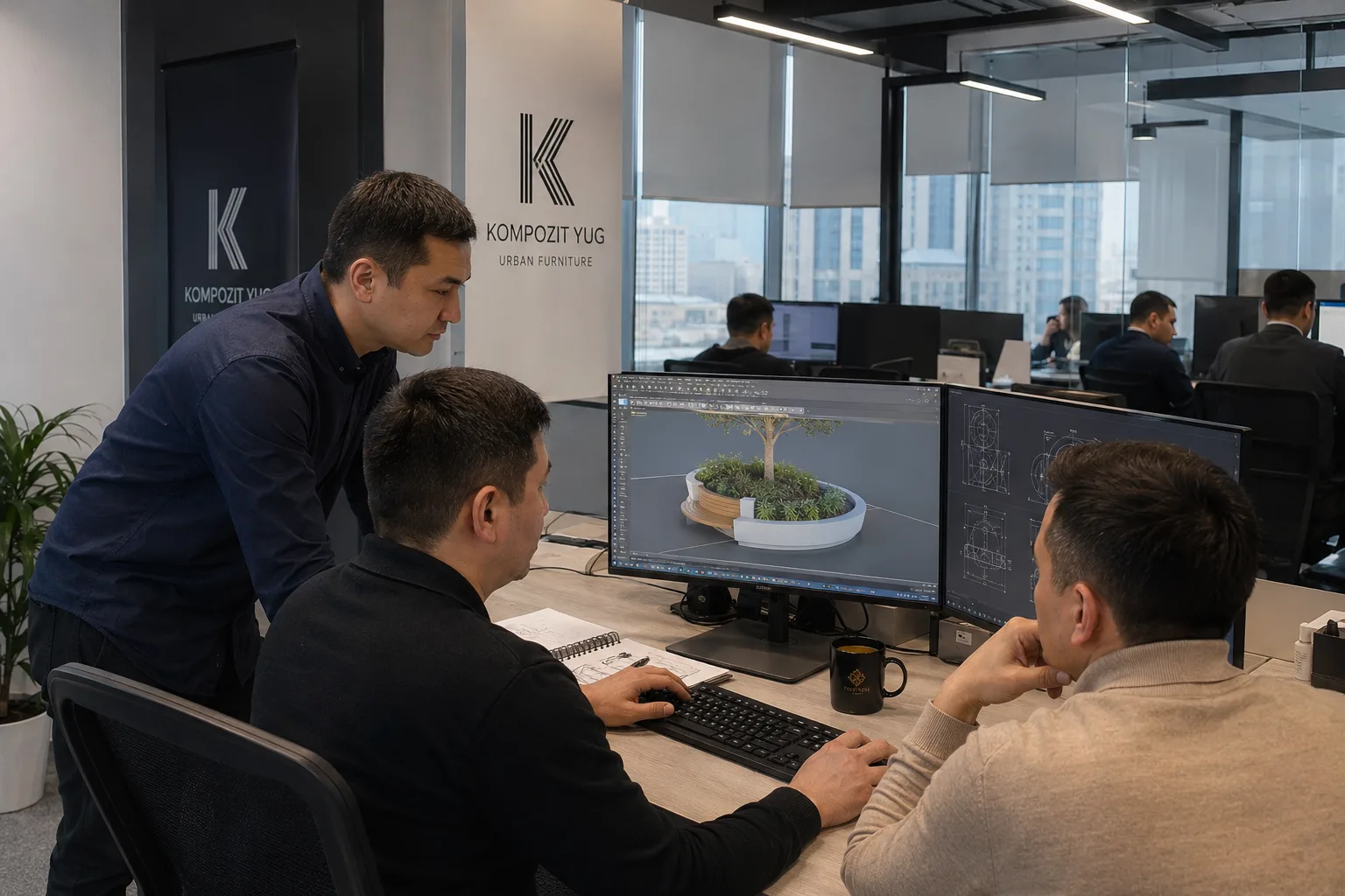 Индивидуальный проект стеклопластиковых элементов благоустройства