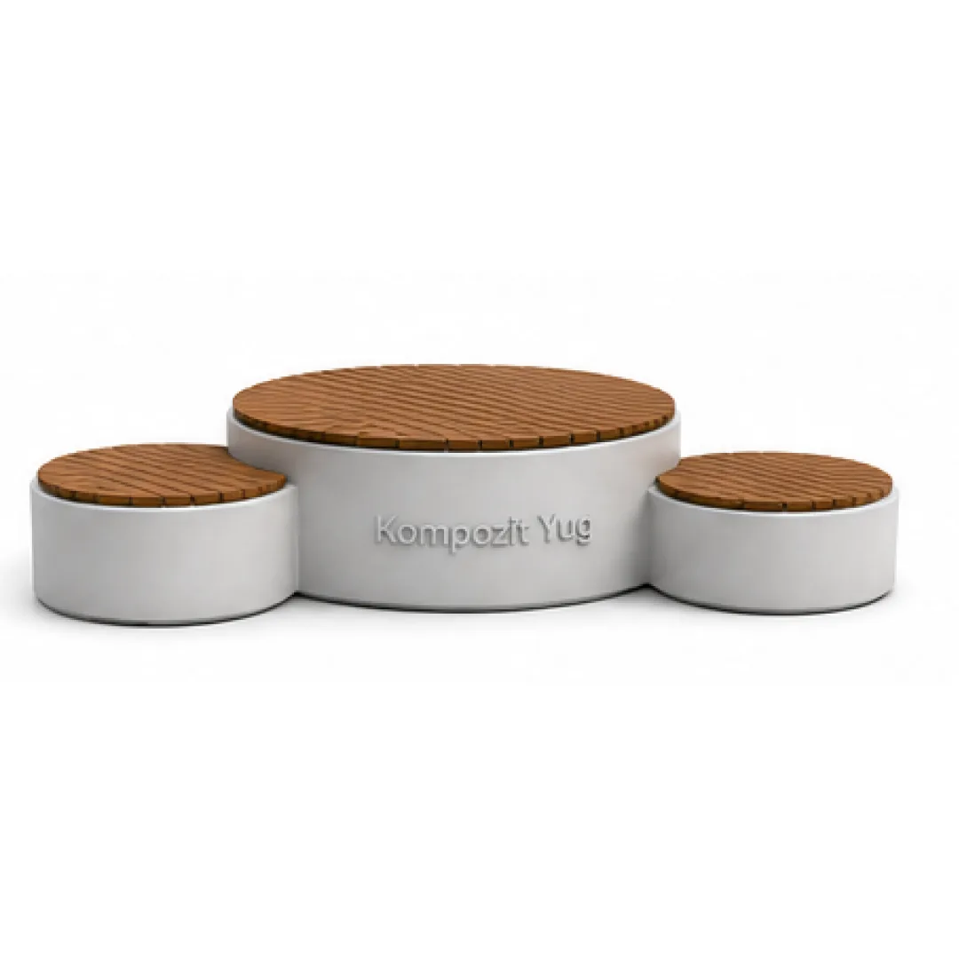 Modular Ottoman Set from Composite Material